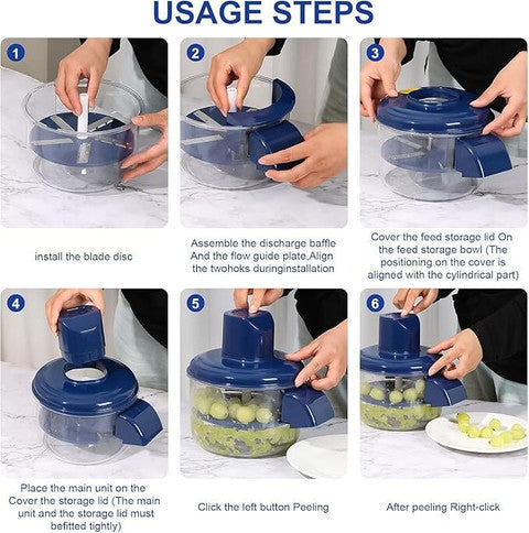Rechargeable Fruit Vegetable Peeling Machine Grapes Peeler Garlic Peeler Potato Peeler Fruit Peeler