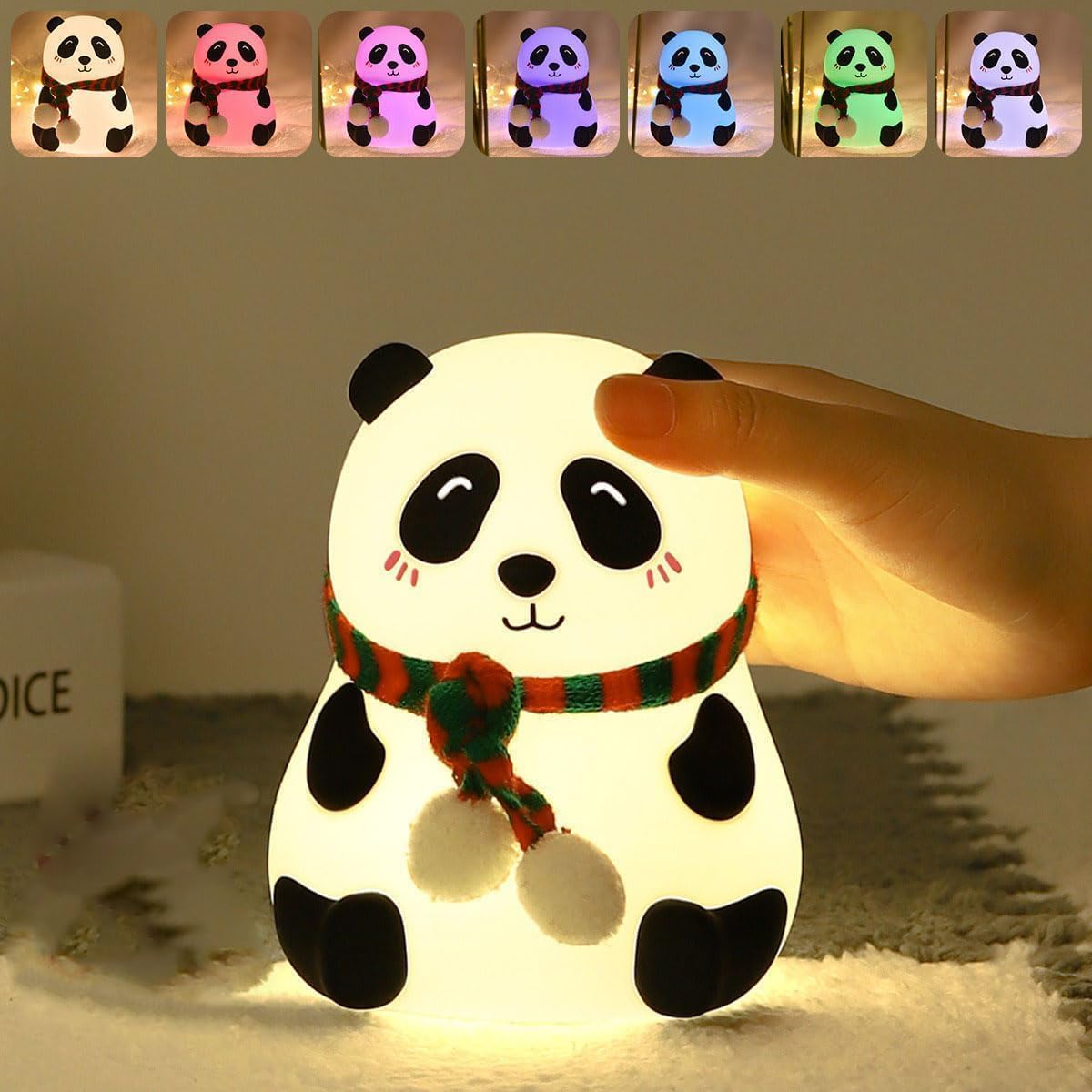 Silicone Panda/ Lamp Silicon/ Silicone Night Light/ Silicon Night Lamps/ Silicon Touch Panda Night Lamp