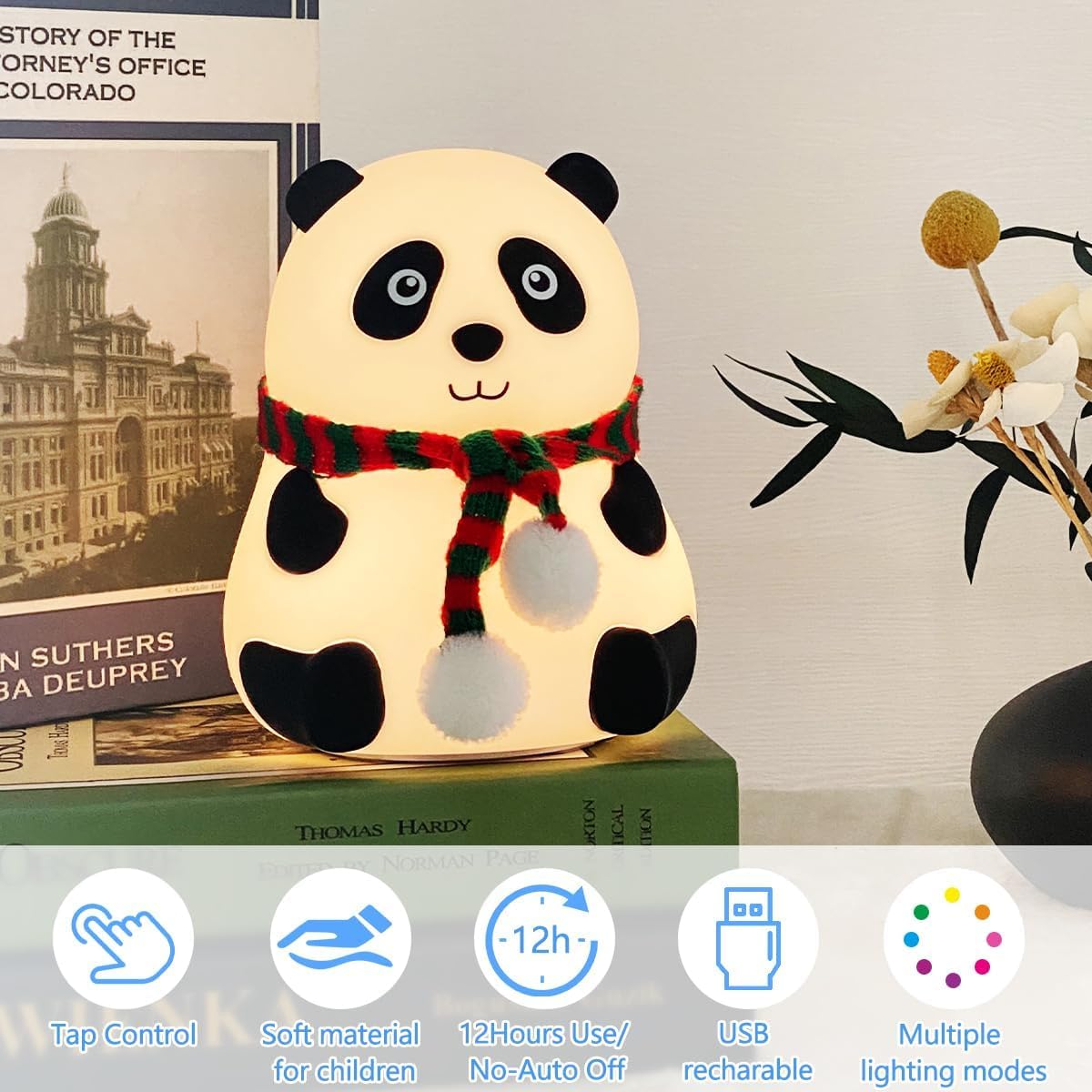 Silicone Panda/ Lamp Silicon/ Silicone Night Light/ Silicon Night Lamps/ Silicon Touch Panda Night Lamp