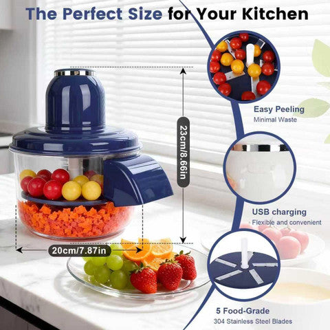 Rechargeable Fruit Vegetable Peeling Machine Grapes Peeler Garlic Peeler Potato Peeler Fruit Peeler
