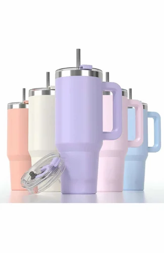 1200ML Stainless Steel Tumbler Straw