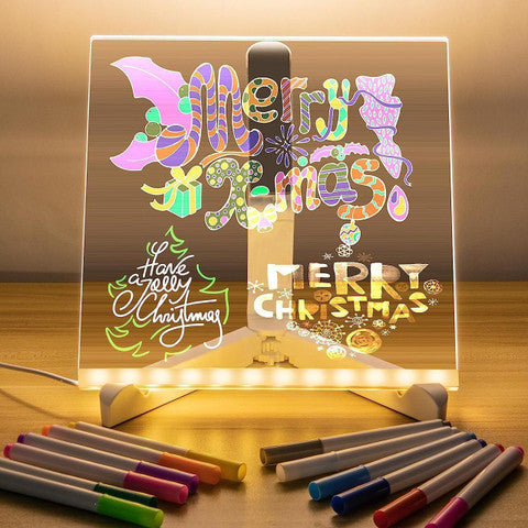 Led Message Board /3D Acrylic Writing Board /Diy 3D Rewritable Message Pad /Writing Pad With Light
