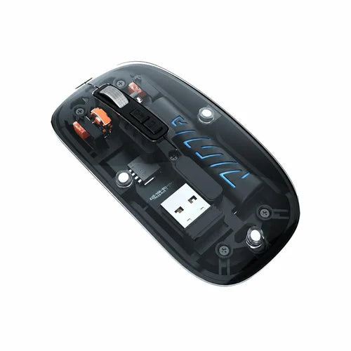 Transparent Wireless Mouse/ Wireless Bluetooth Mouse/ Silent Click Mouse/ Rechargeable Mouse